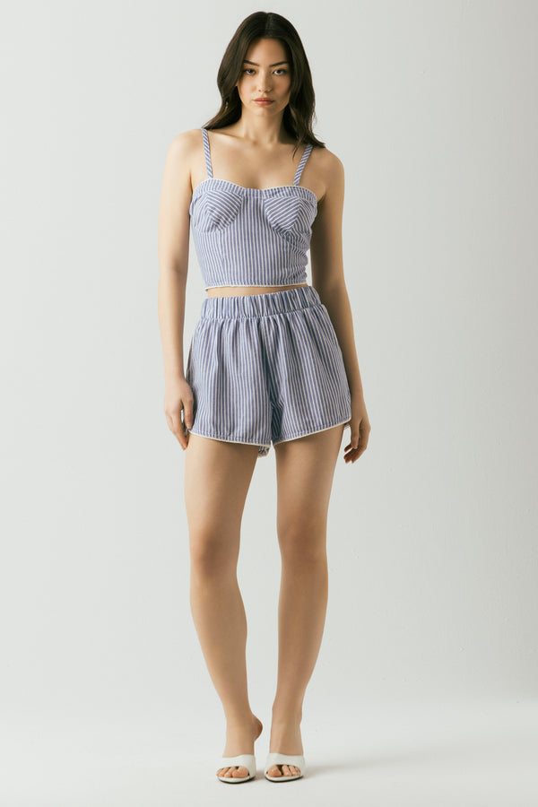 Blank Nyc Sailing Squad Bustier Top Sailing Squad
