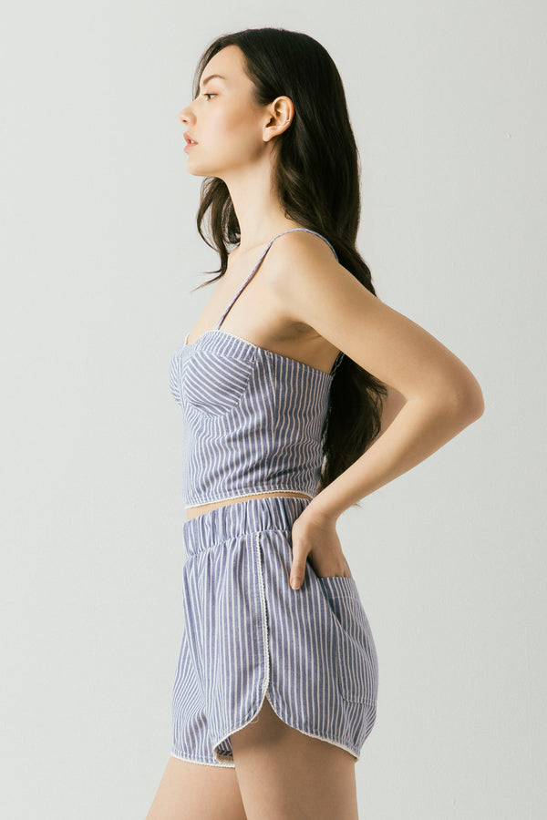 Blank Nyc Sailing Squad Bustier Top Sailing Squad