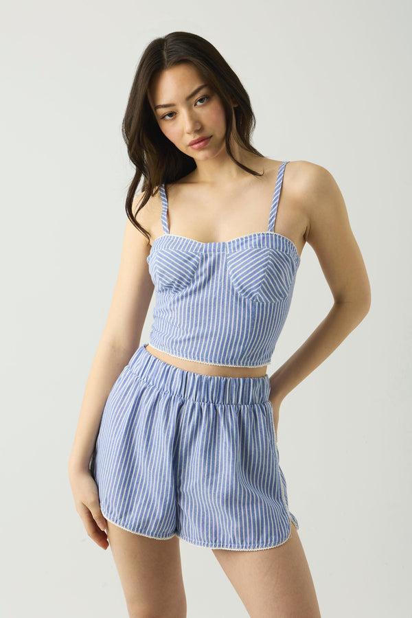 blank nyc Sailing Squad Bustier Top Sailing Squad