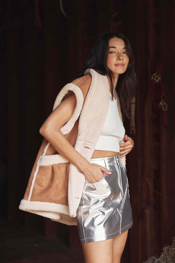 Blank Nyc Silver Spring Skirt Silver Spring