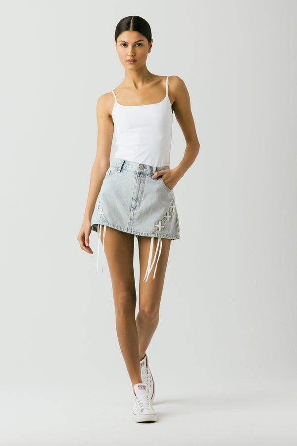 blank nyc Tie Breaker Skirt Tie Breaker