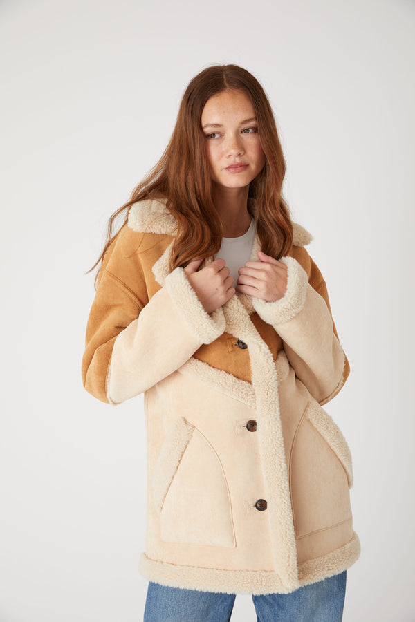 Blank Nyc Toffee Crunch Coat Toffee Crunch