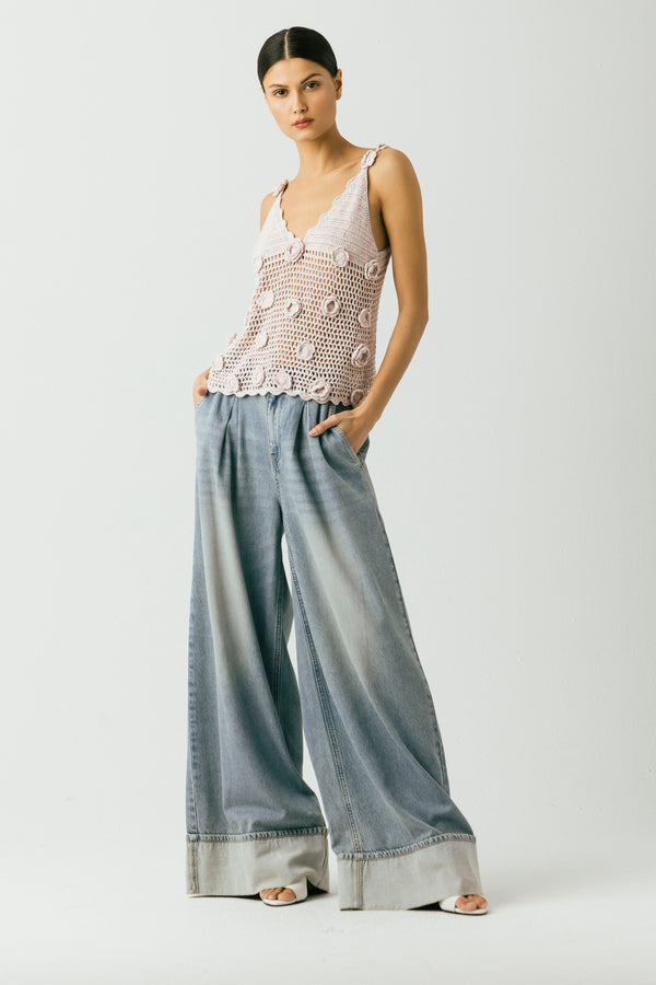 Blank Nyc Twinkle Toes Crochet Tank Twinkle Toes