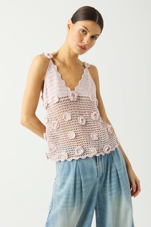 Blank Nyc Twinkle Toes Crochet Tank Twinkle Toes