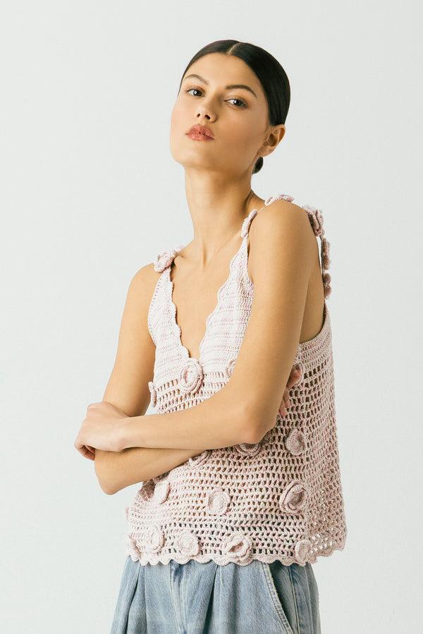 Blank Nyc Twinkle Toes Crochet Tank Twinkle Toes