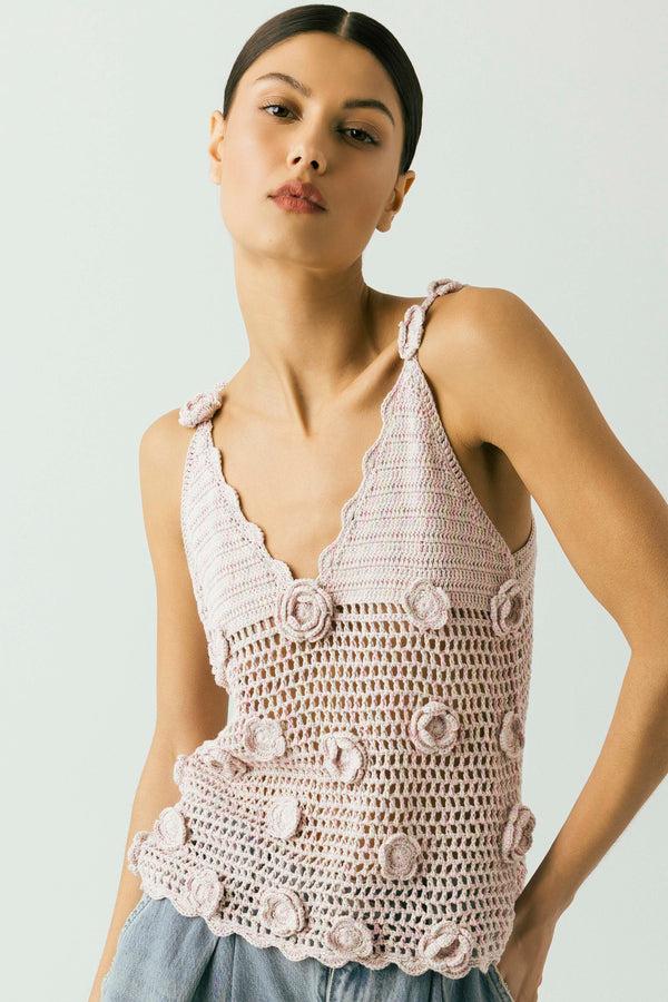 blank nyc Twinkle Toes Crochet Tank Twinkle Toes