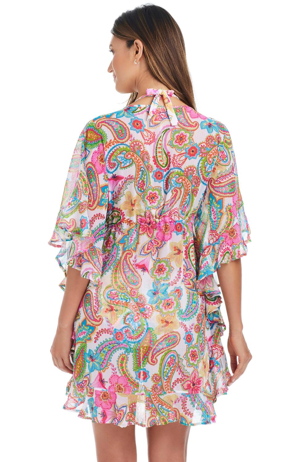 Bleu Rod Beattie All Set For Summer Chiffon Ruffle Caftan Cover Up