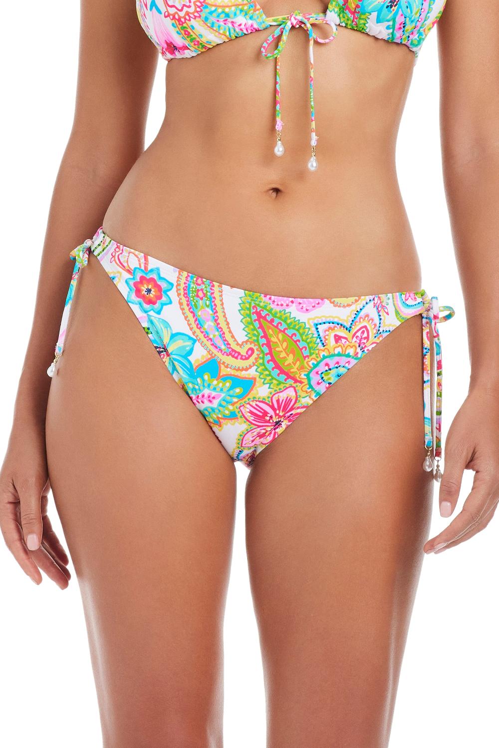 bleu rod beattie All Set For Summer Tie Side Hipster Bikini Bottom