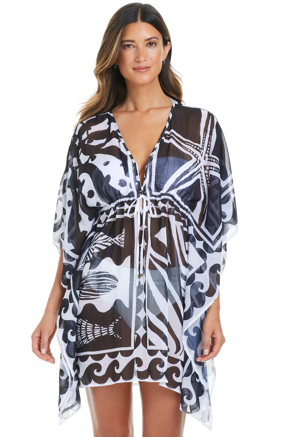 Bleu Rod Beattie Catch Of The Day Caftan Cover Up