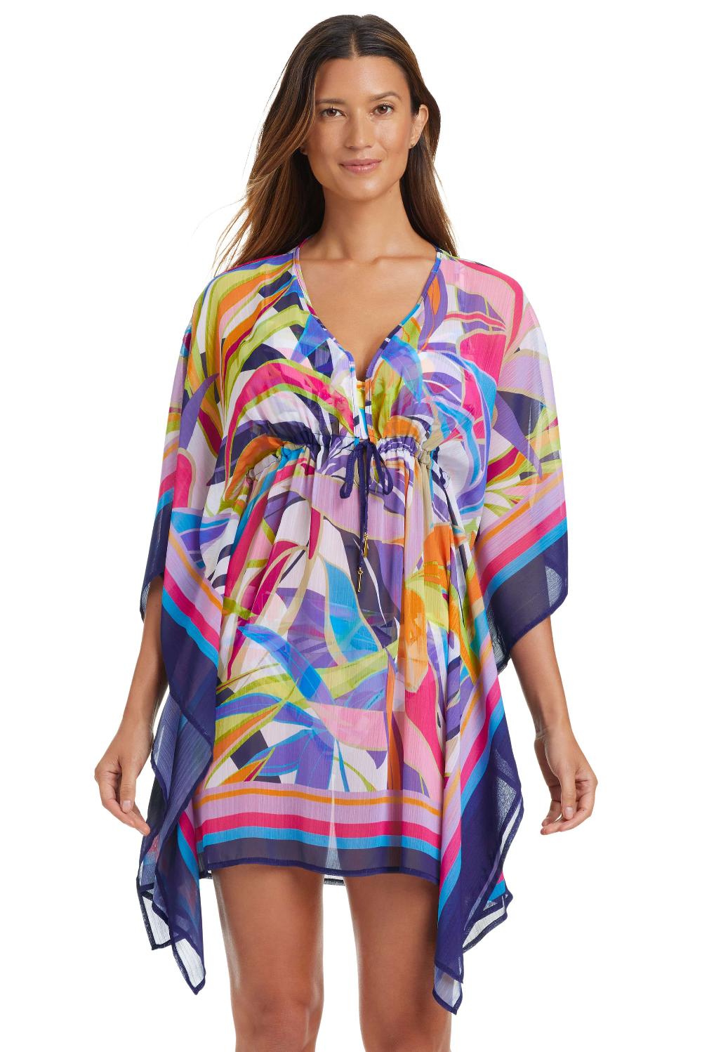 bleu rod beattie Living Color Caftan Coverup