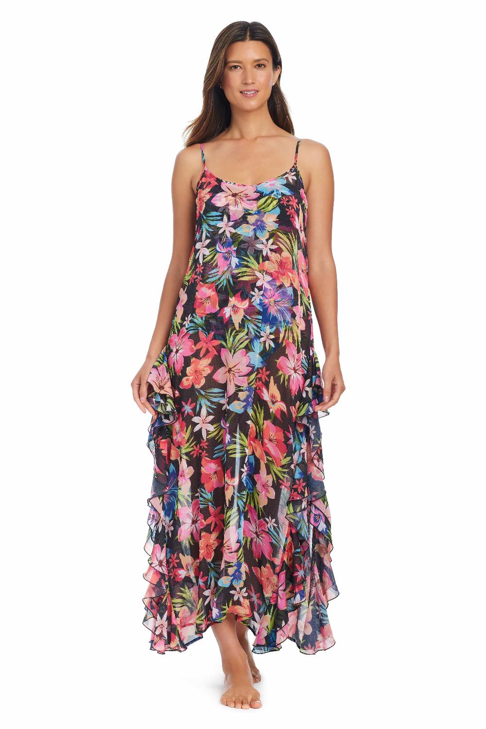 bleu rod beattie Sweet Escape Ruffle Dress Coverup