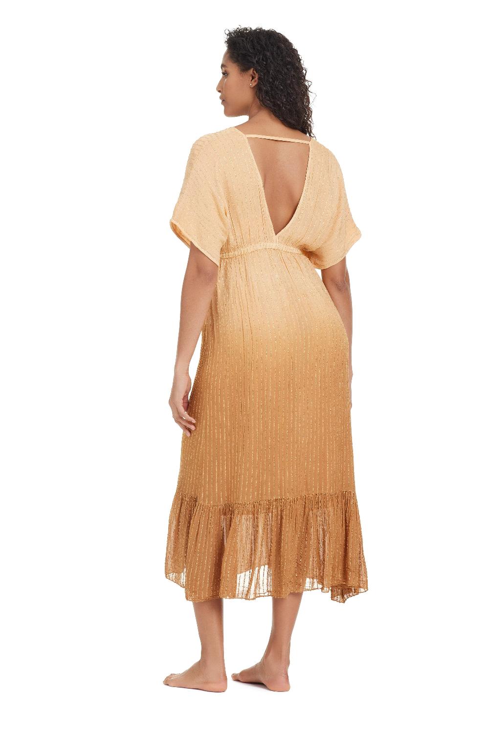 Bleu Rod Beattie The New Ombre Maxi Dress In Sand