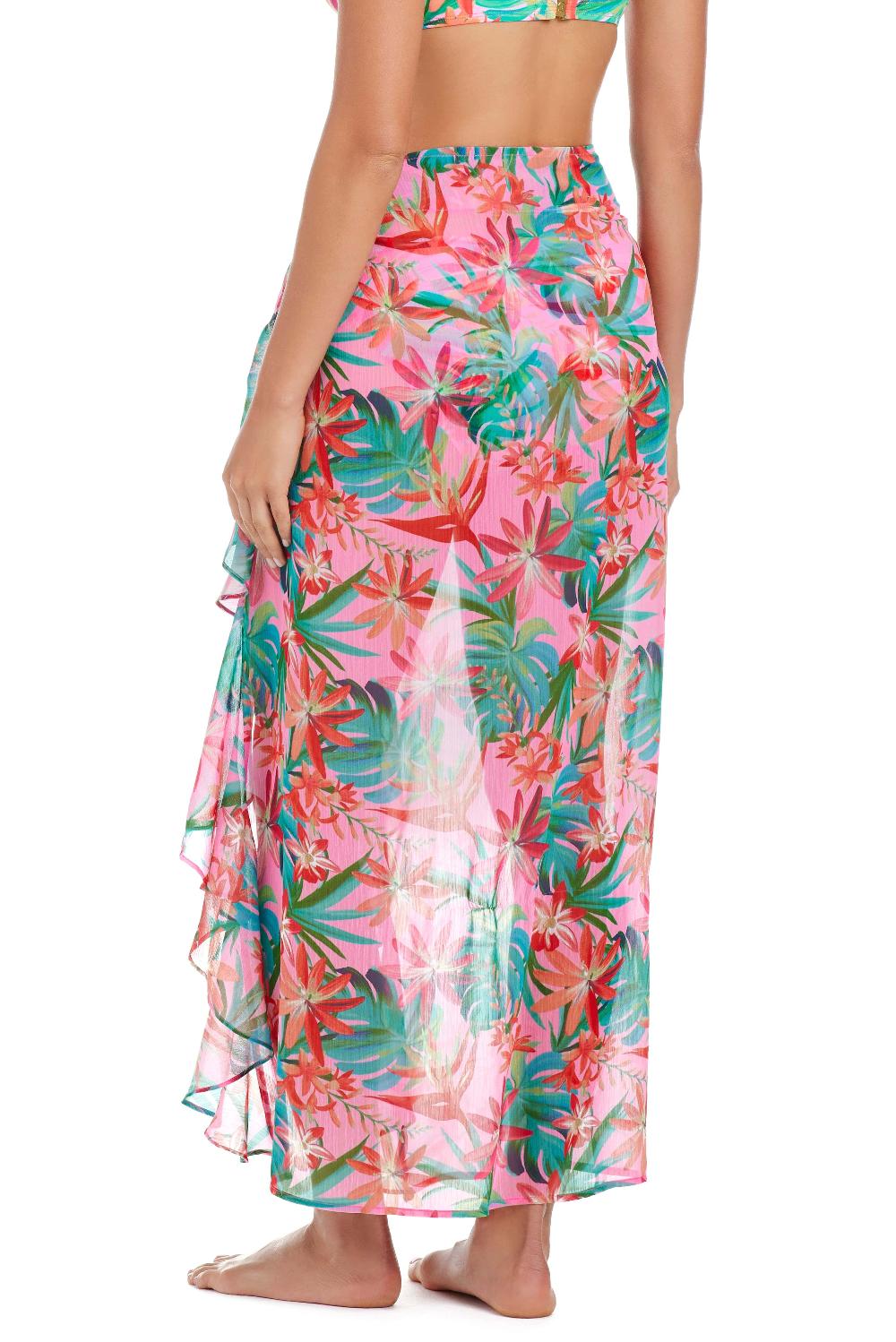 Bleu Rod Beattie Everything Under The Sun Long Ruffle Sarong Cover Up