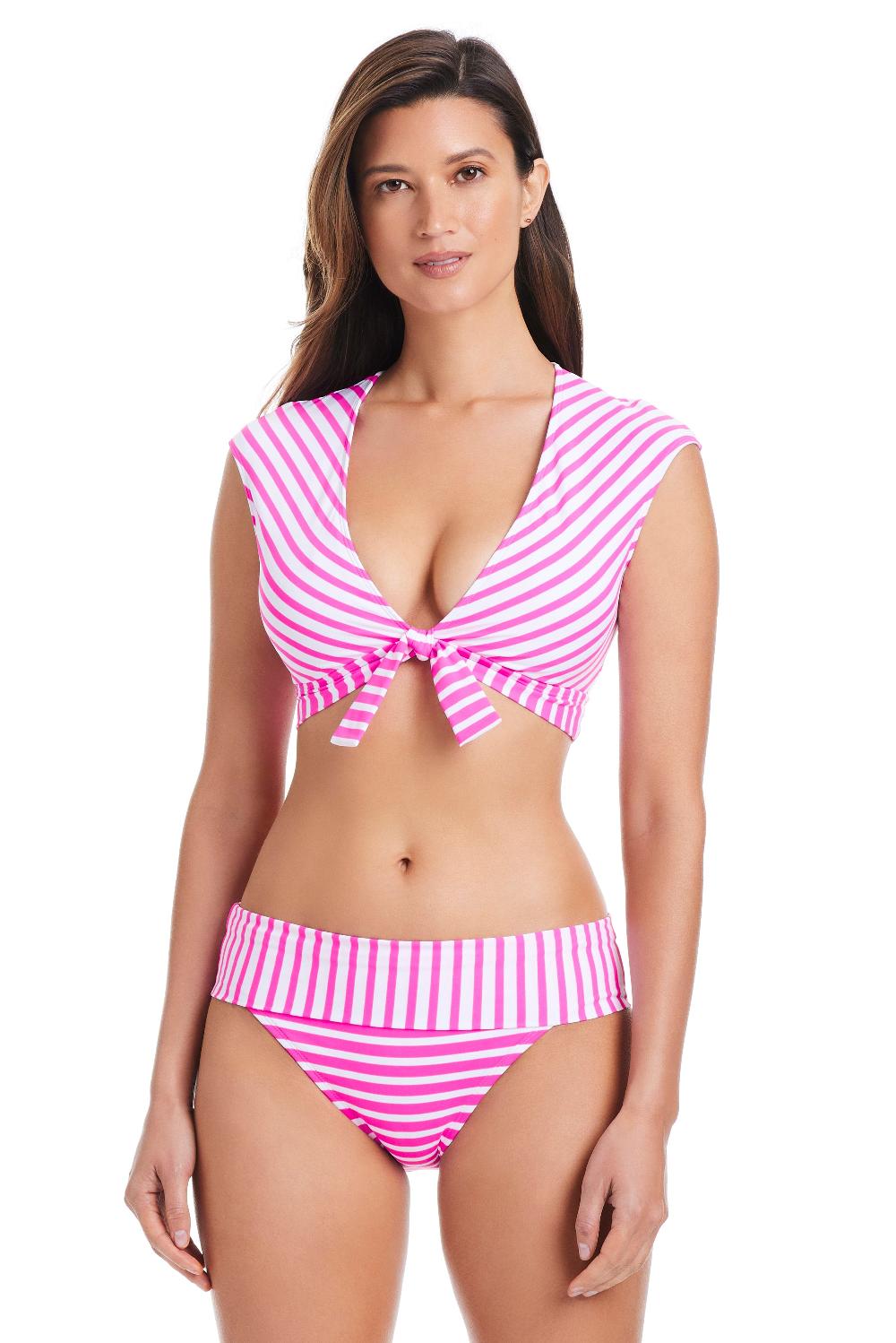 bleu rod beattie EXCLUSIVE Smooth Operator Cap Sleeve Bikini Top