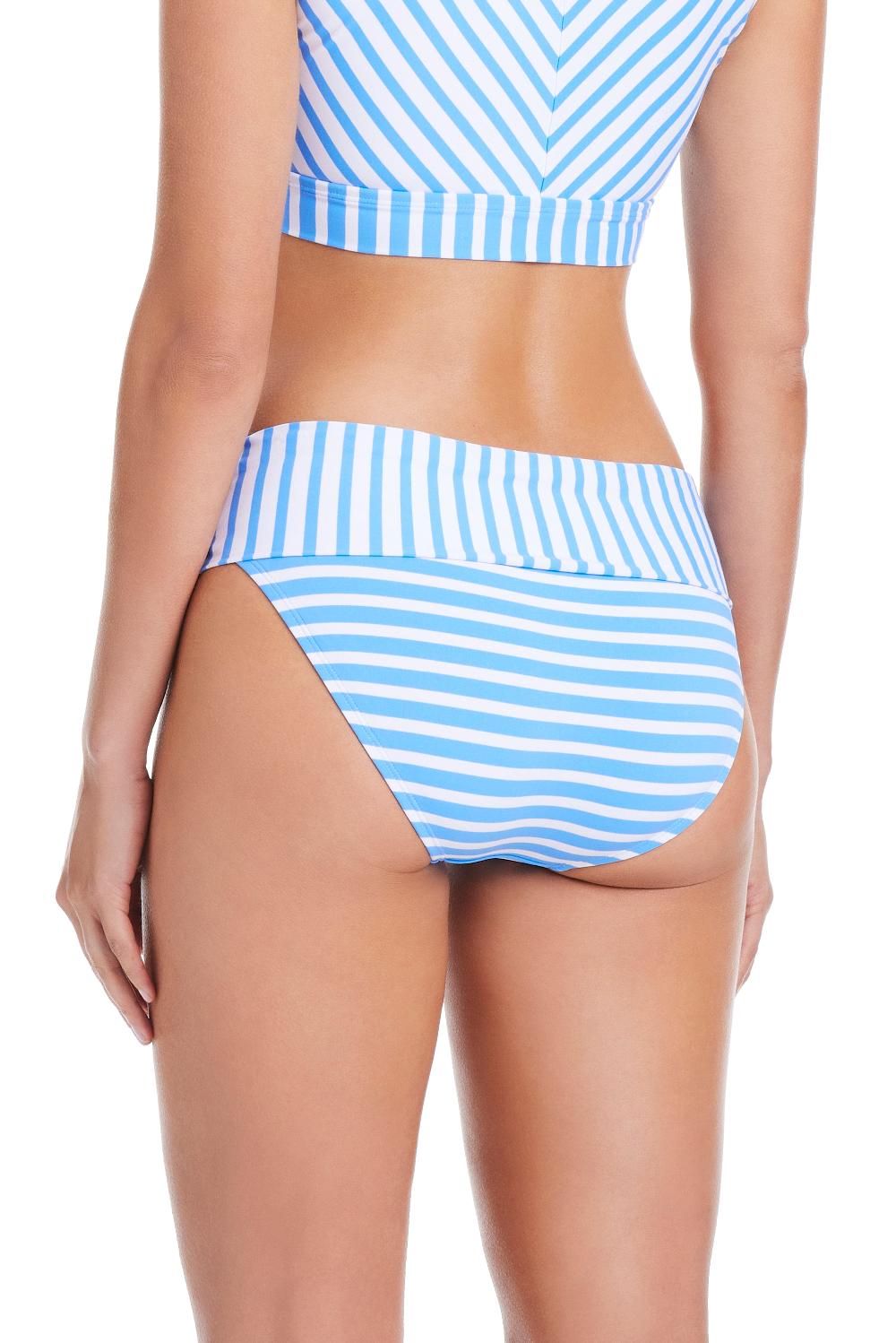 Bleu Rod Beattie EXCLUSIVE Smooth Operator Fold Over Bikini Bottom In Lavoir Bleu
