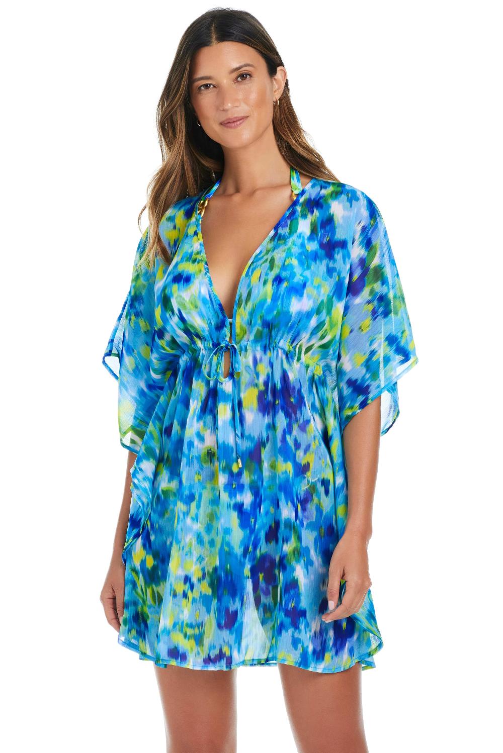 bleu rod beattie Life's A Beach Chiffon Caftan Cover Up