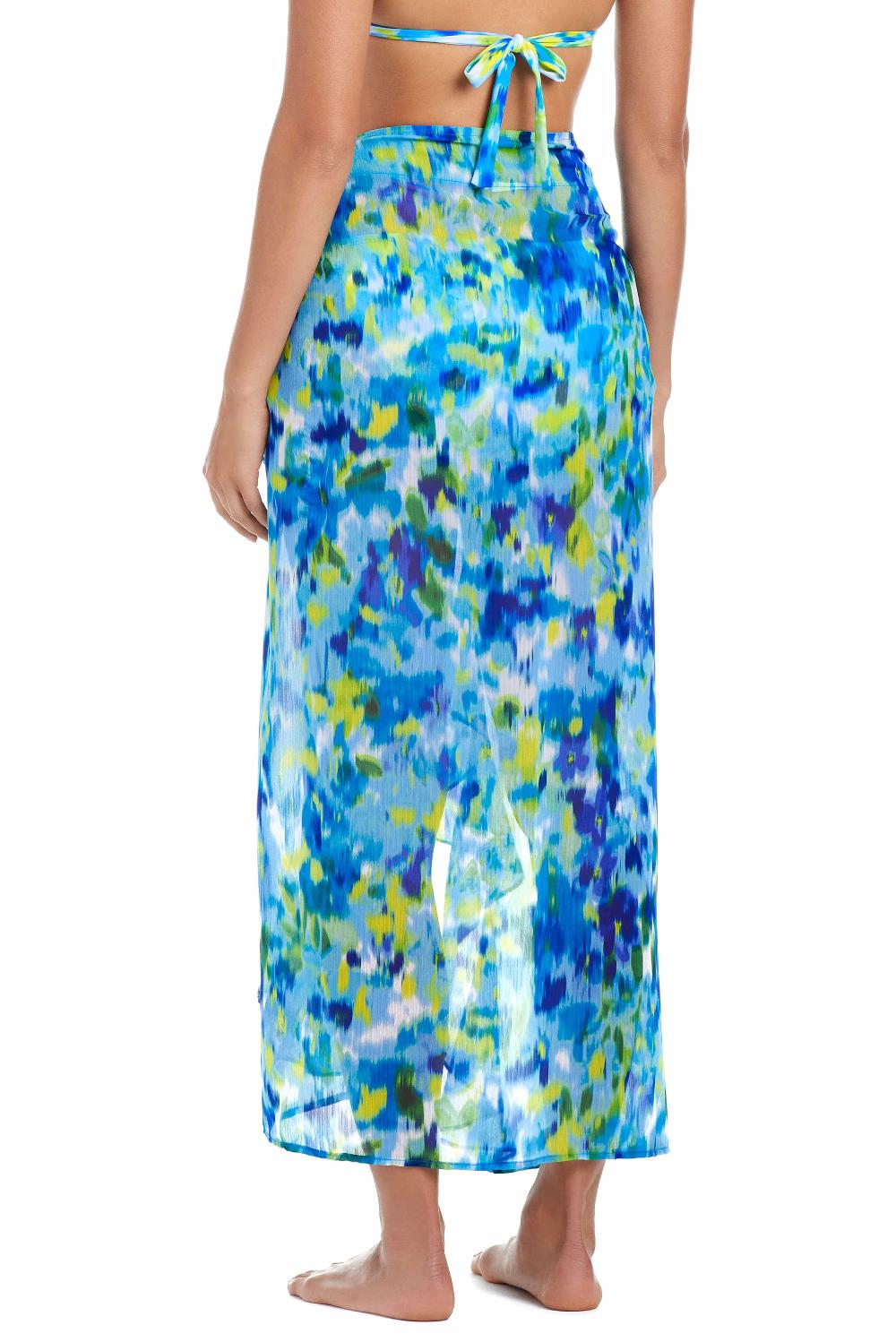 Bleu Rod Beattie Life's A Beach Long Ruffle Sarong Cover Up