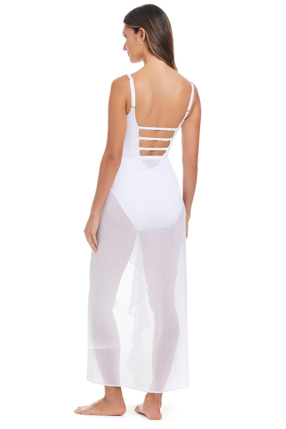 Bleu Rod Beattie Limited Edition Long Ruffle Sarong Coverup