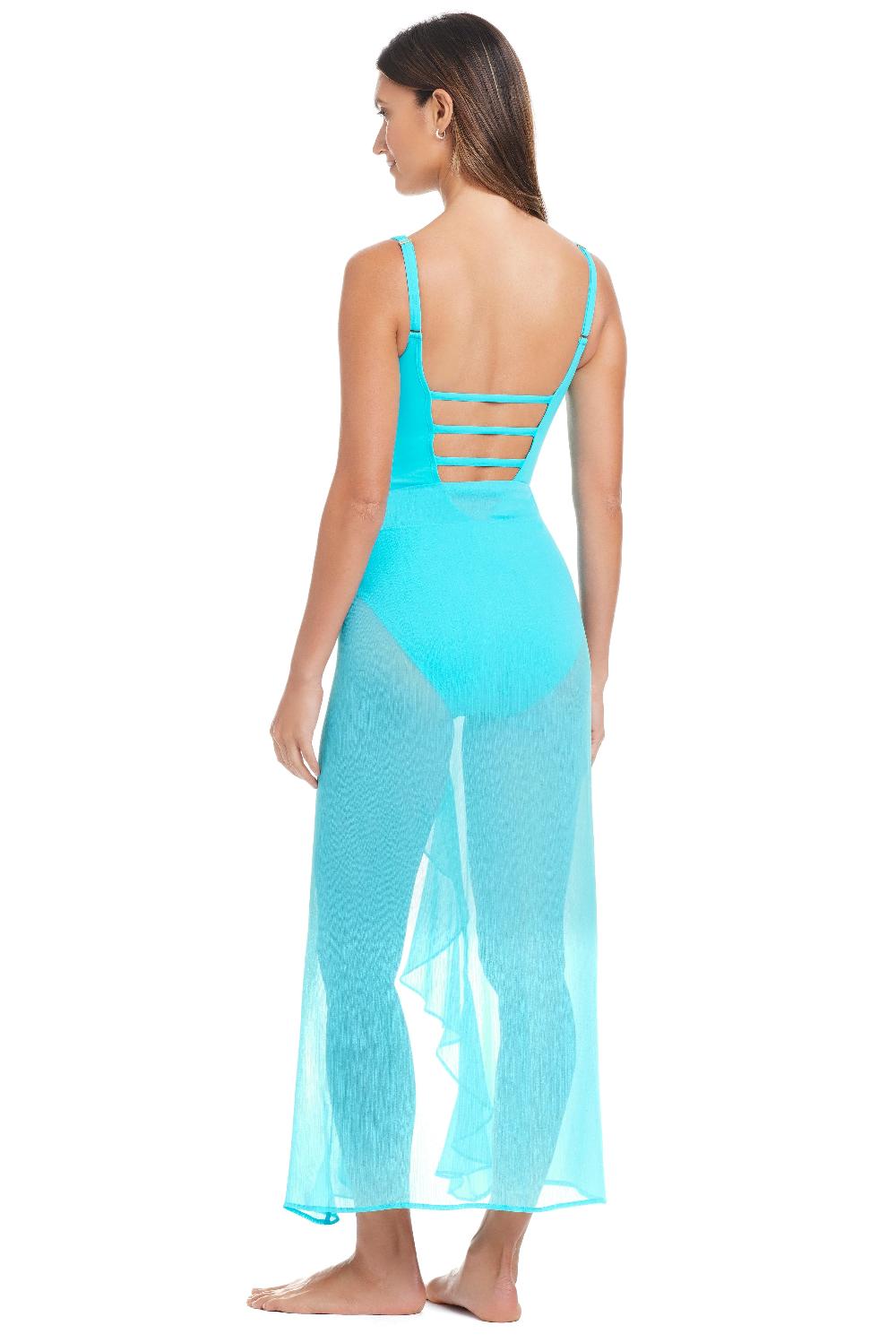 Bleu Rod Beattie Limited Edition Long Ruffle Sarong Coverup