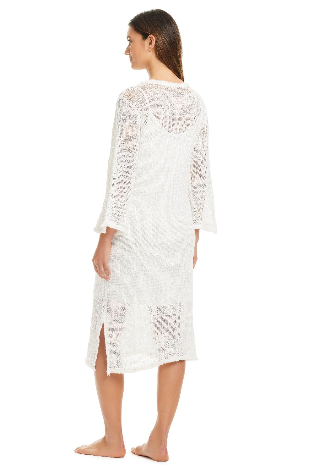 Bleu Rod Beattie Milano Long Sleeve Crochet Dress Cover Up Dress