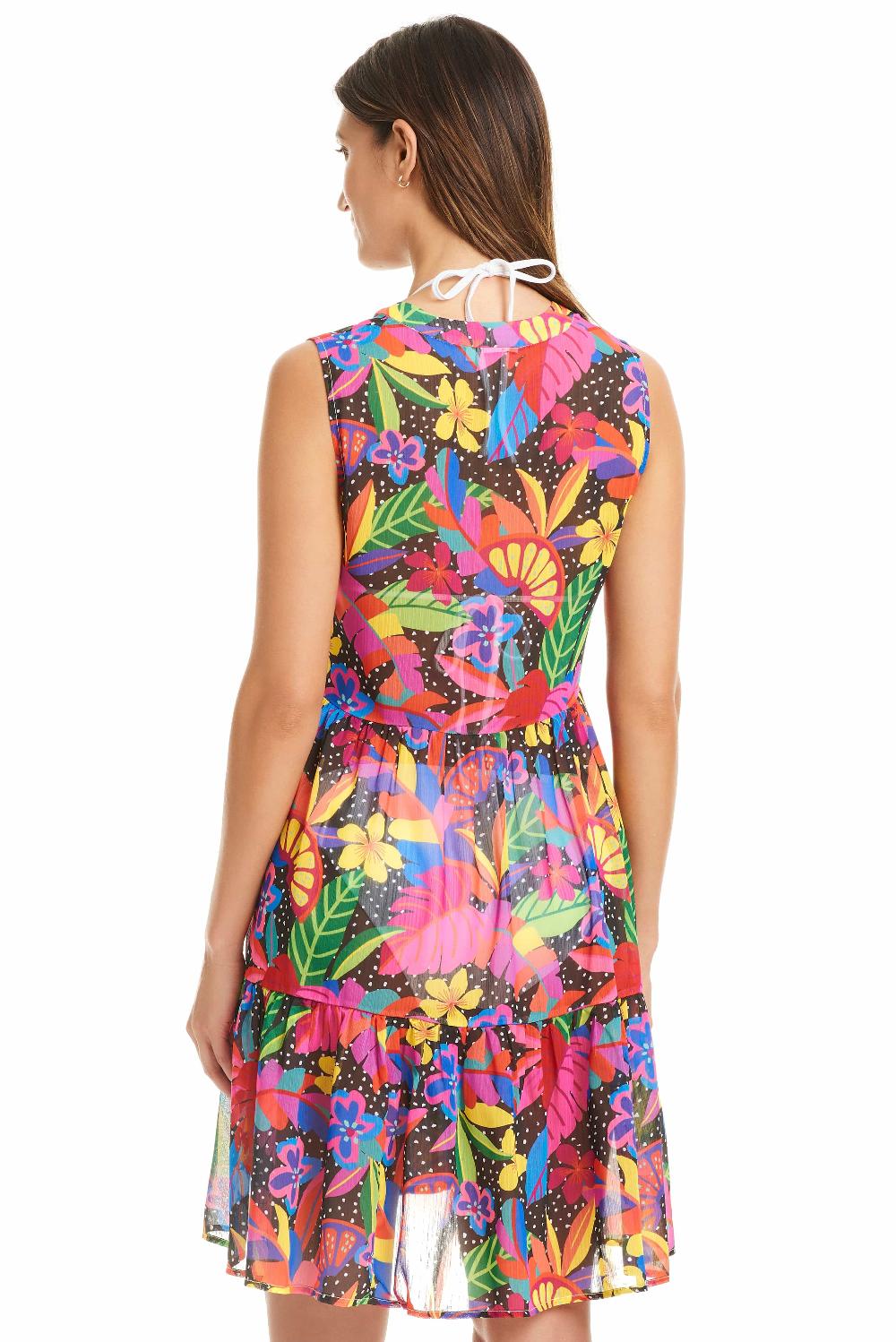 Bleu Rod Beattie NEW Extra Bold Chiffon Short Dress