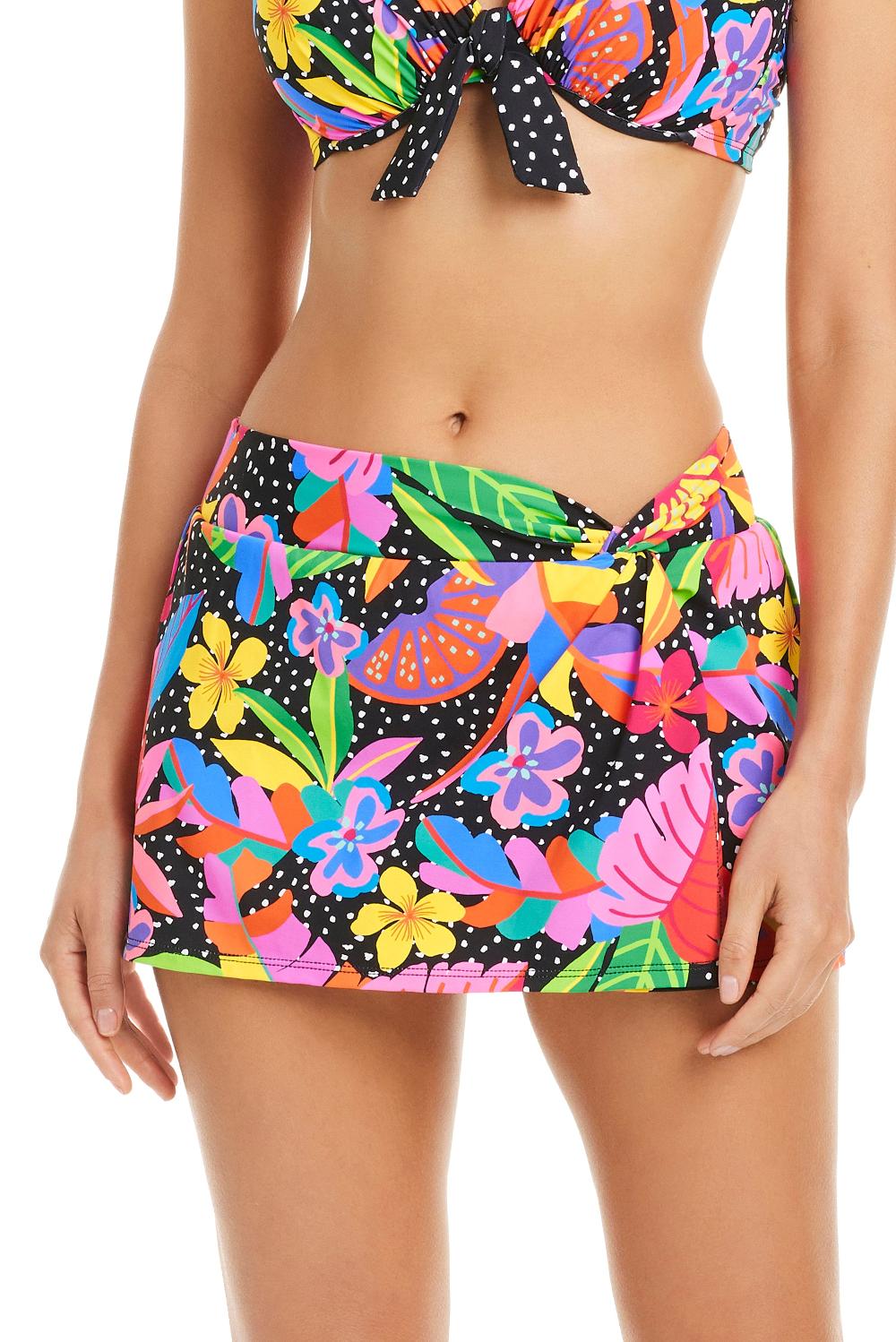 bleu rod beattie NEW Extra Bold Draped Skirted Hipster Bottom