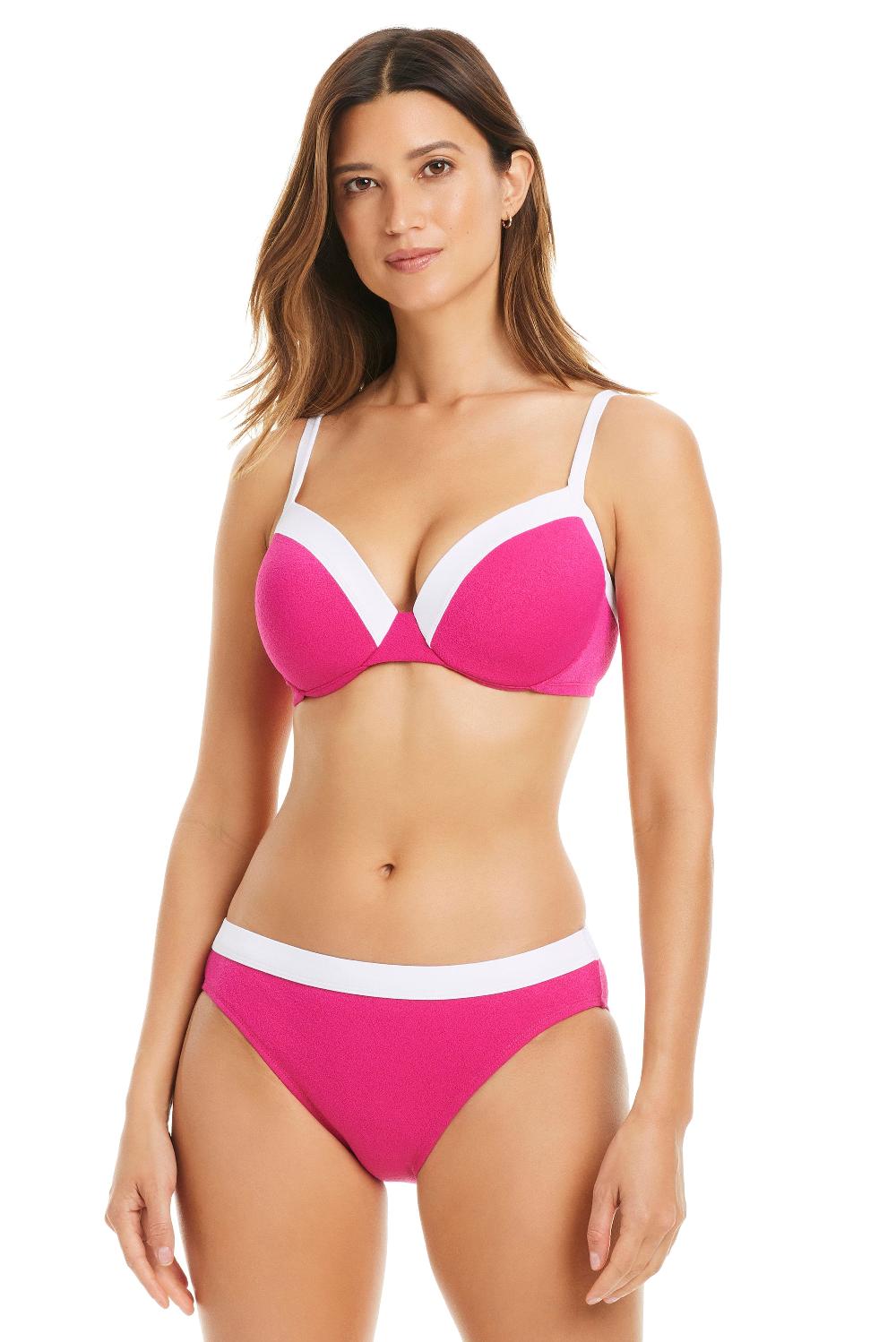 bleu rod beattie NEW I'm With The Band Over The Shoulder Underwire D-Cup Bikini Bra