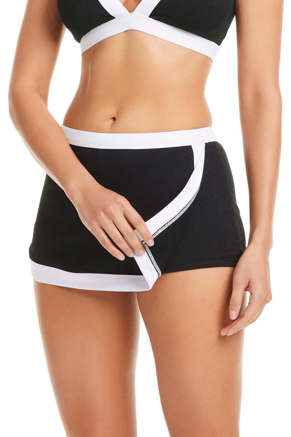 Bleu Rod Beattie NEW I'm With The Band Skirted Boy Short Bikini Bottom