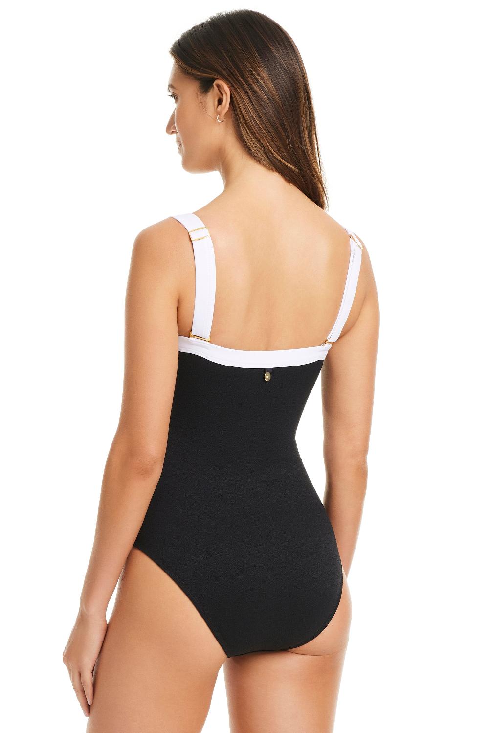 Bleu Rod Beattie NEW I'm With The Band Square Neck Tank Mio One-Piece Swimsuit
