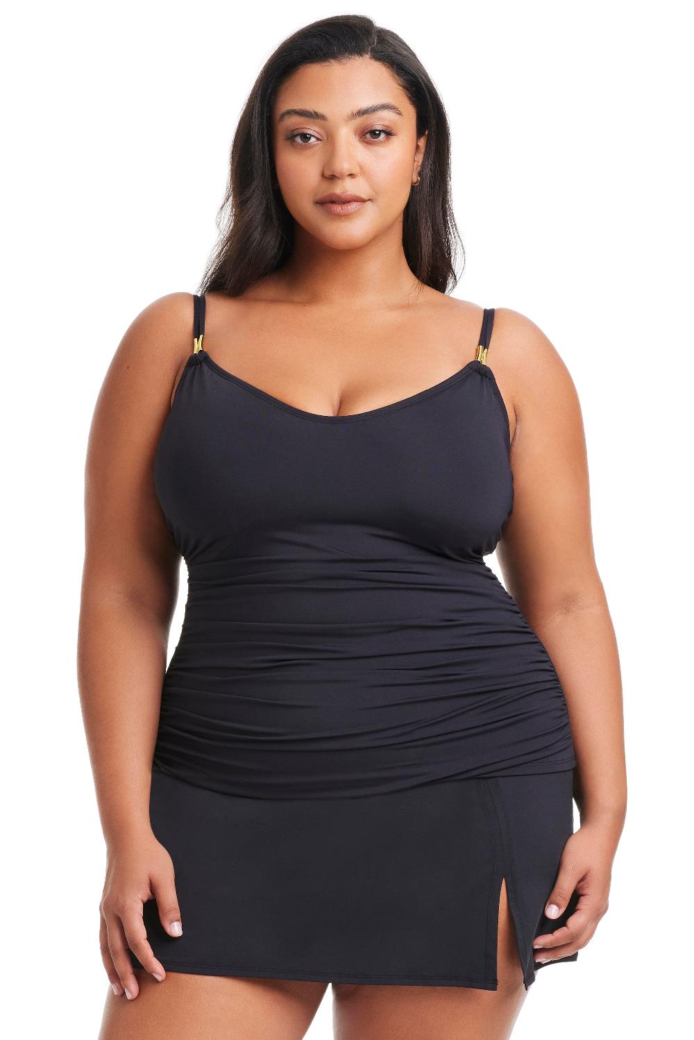 bleu rod beattie NEW Plus Size Kore Scoop Neck Tankini Top