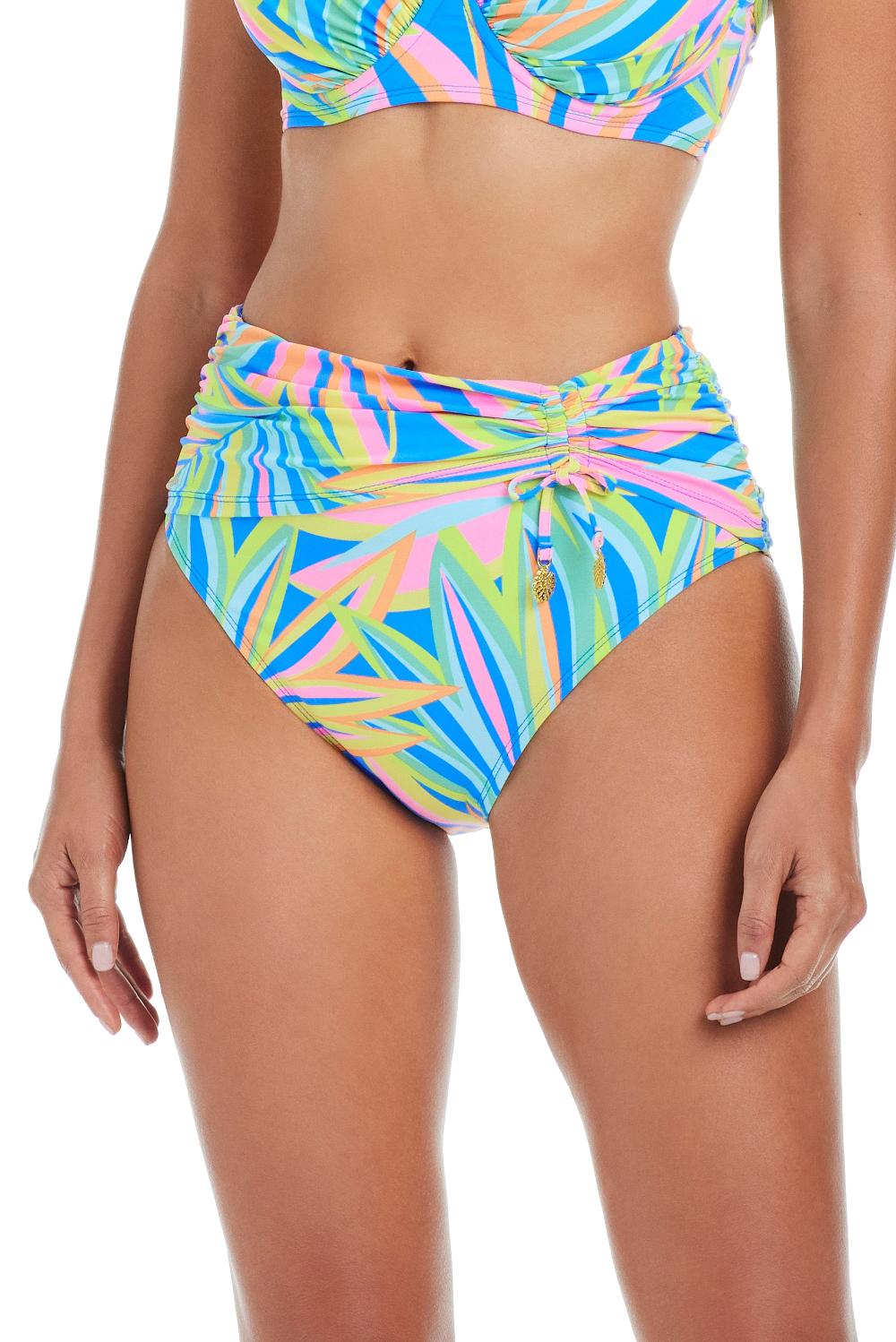 bleu rod beattie On The Bright Side High Waisted Sarong Bikini Bottom