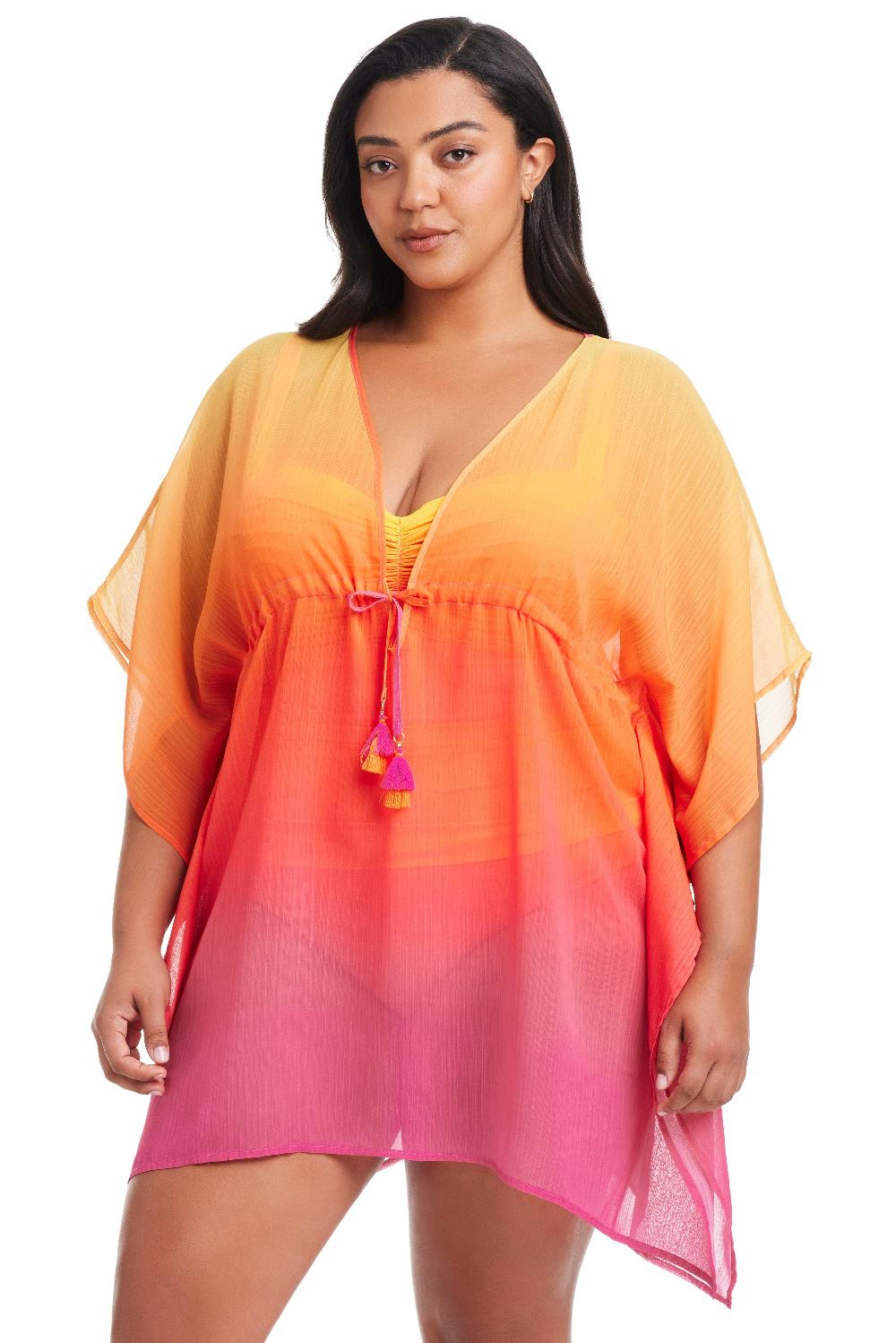 bleu rod beattie Plus Size Beat The Heat Caftan Cover Up