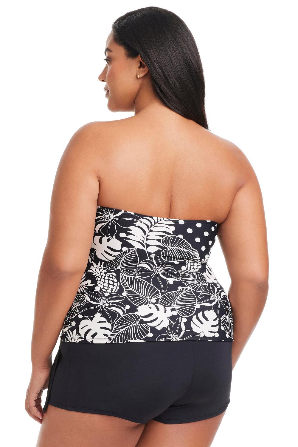 Bleu Rod Beattie Plus Size Double Trouble Shirred Bandini Top