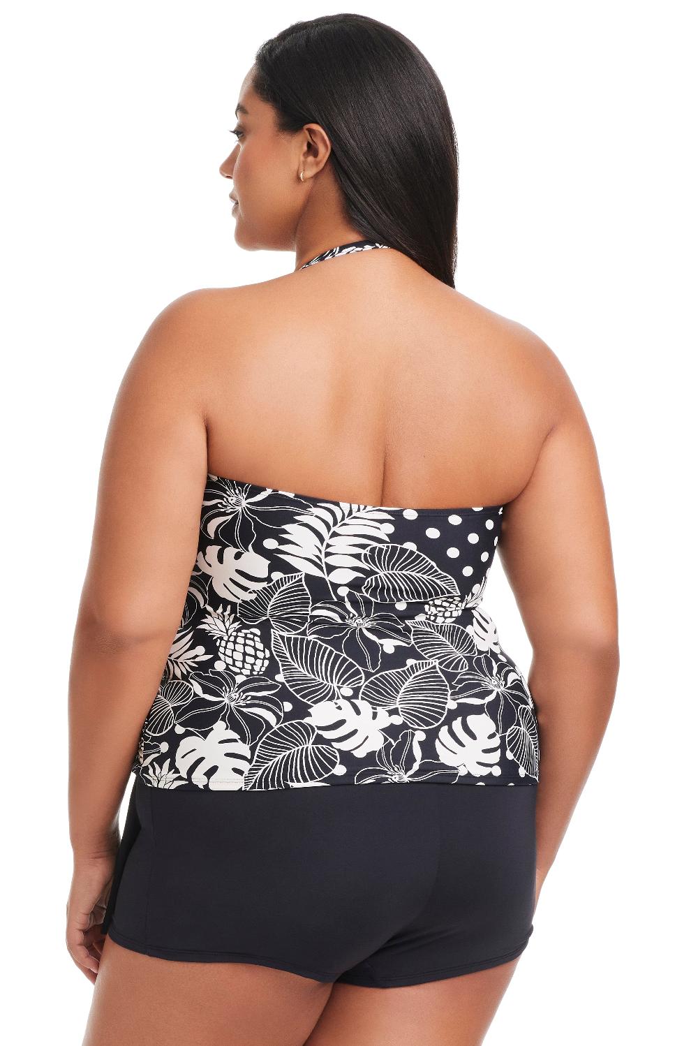 Bleu Rod Beattie Plus Size Double Trouble Shirred Bandini Top