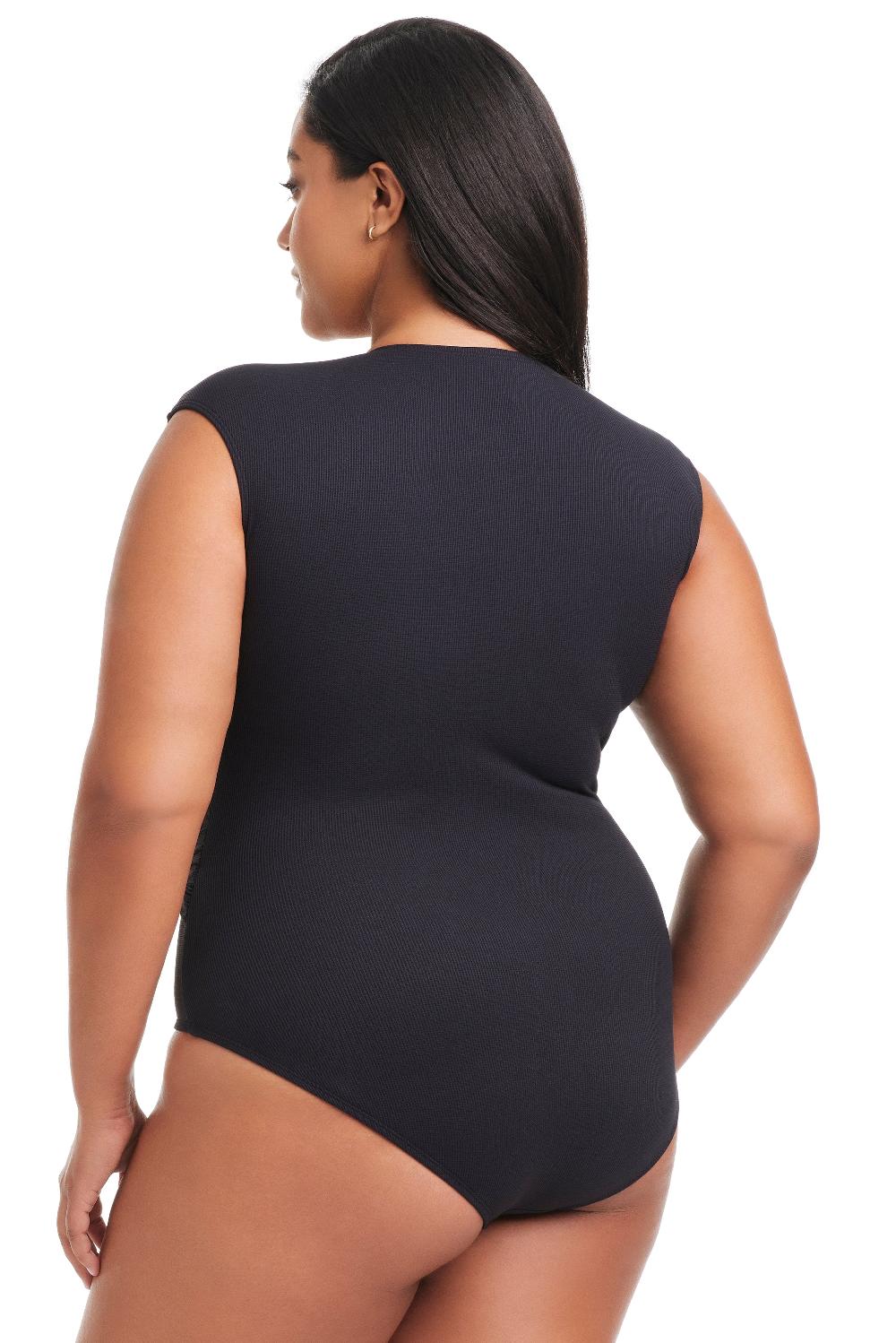 Bleu Rod Beattie Plus Size Pique Ole Cap Sleeve One Piece Swimsuit
