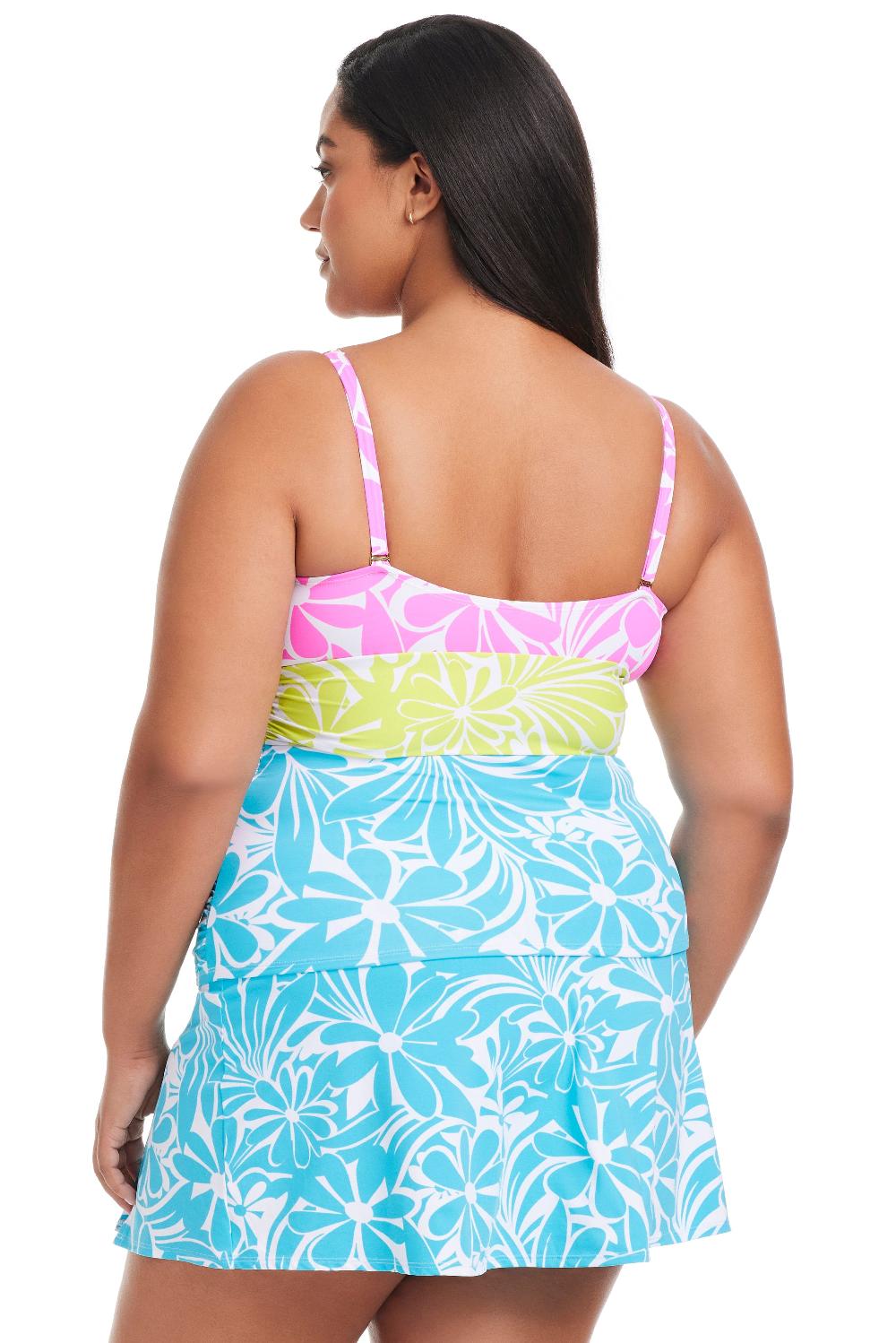 Bleu Rod Beattie Plus Size Sock It To Me V Neck Tankini Top