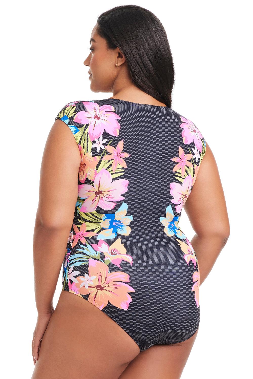 Bleu Rod Beattie Plus Size Sweet Escape Cap Sleeve One Piece Swimsuit