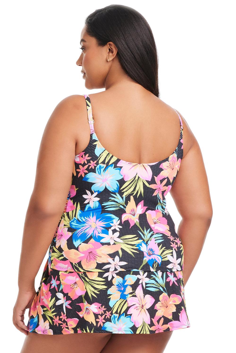 Bleu Rod Beattie Plus Size Sweet Escape Scoop Neck Tankini Top