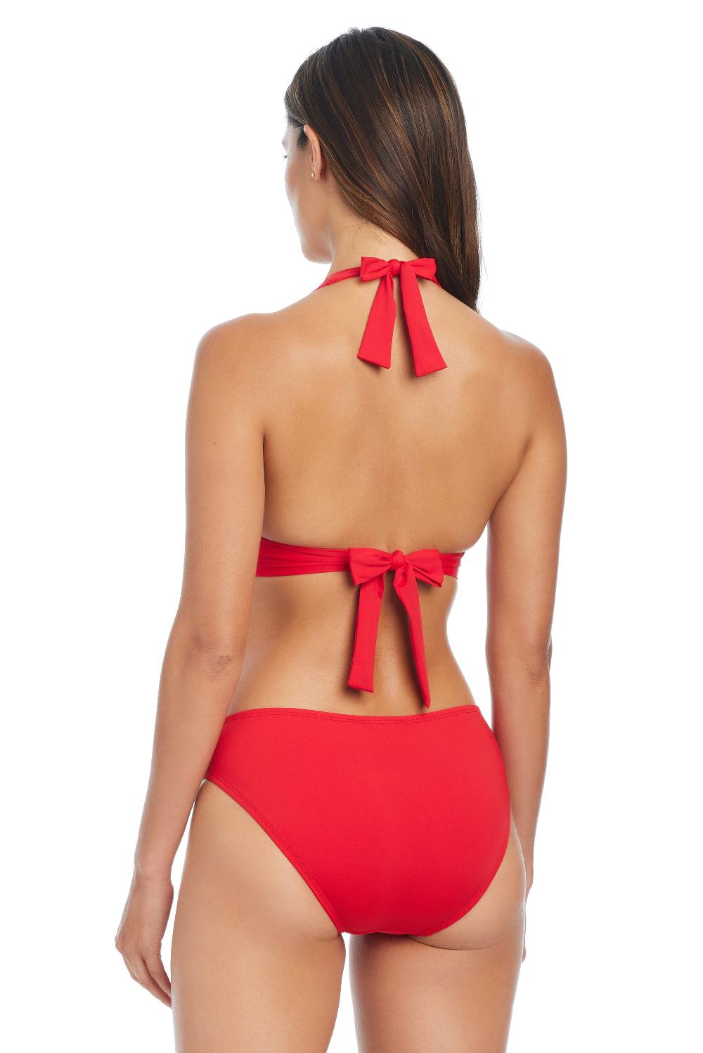 Bleu Rod Beattie Ring Me Up Halter W Ring Bikini Top