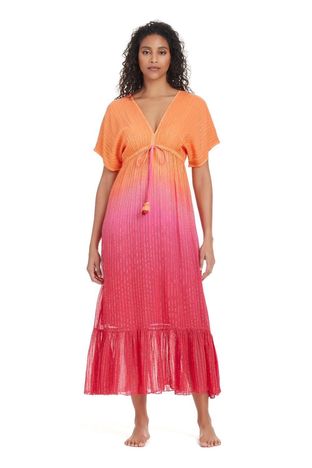 bleu rod beattie The New Ombre Maxi Dress in Sunset Blush