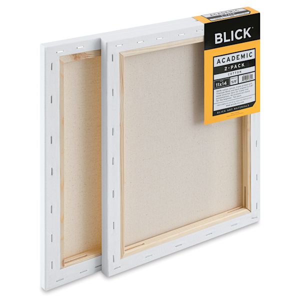 Blick Blick Academic Cotton Stretched Canvas Pack - 11" X 14" Pkg Of 2