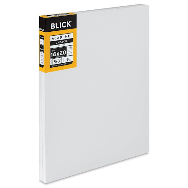 Blick Blick Academic Cotton Stretched Canvas Pack - 16" X 20" Pkg Of 2