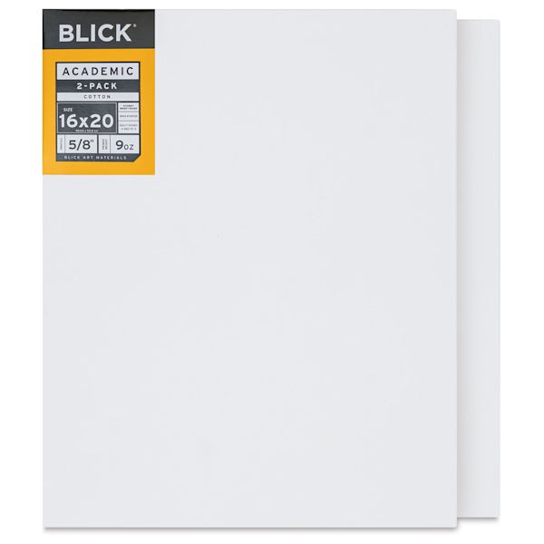 blick Blick Academic Cotton Stretched Canvas Pack - 16" x 20" Pkg of 2 blick Blick Academic Cotton Stretched Canvas Pack - 16" x 20" Pkg of 2
