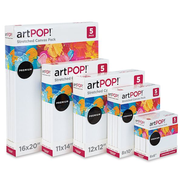blick artPOP Stretched Canvas Packs