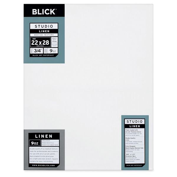 blick Blick Studio 100% Linen Stretched Canvas