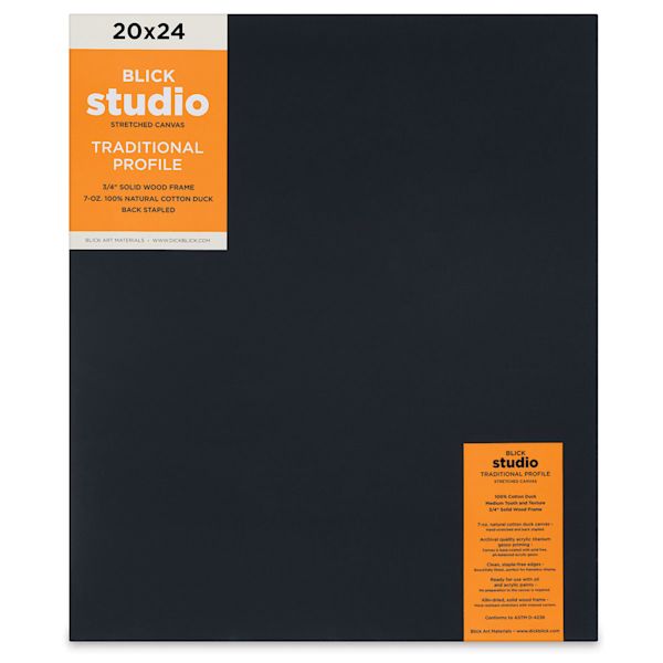Blick Blick Studio Black Cotton Canvas