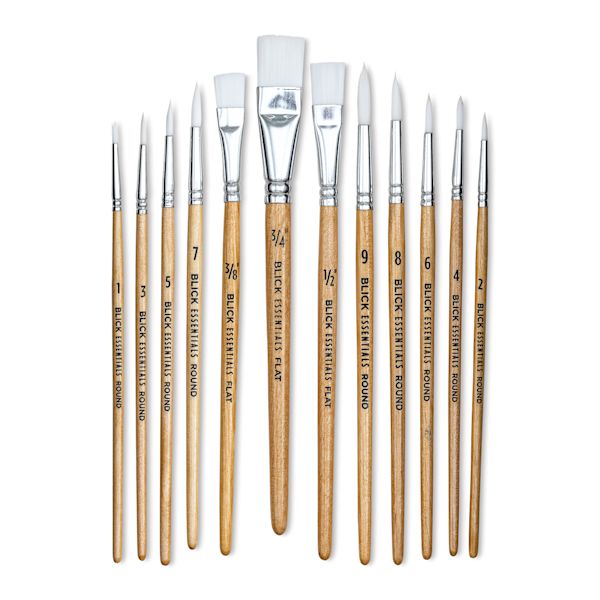 Blick Blick Essentials White Nylon Value Brush Sets