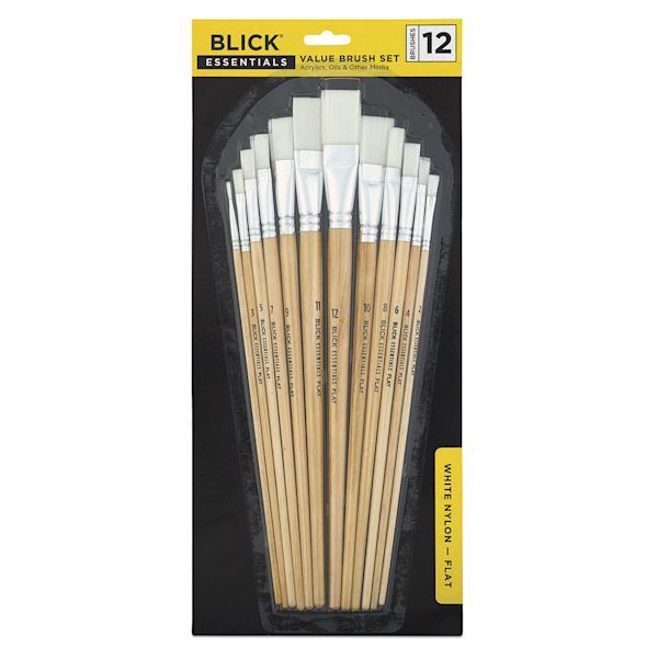 Blick Blick Essentials White Nylon Value Brush Sets