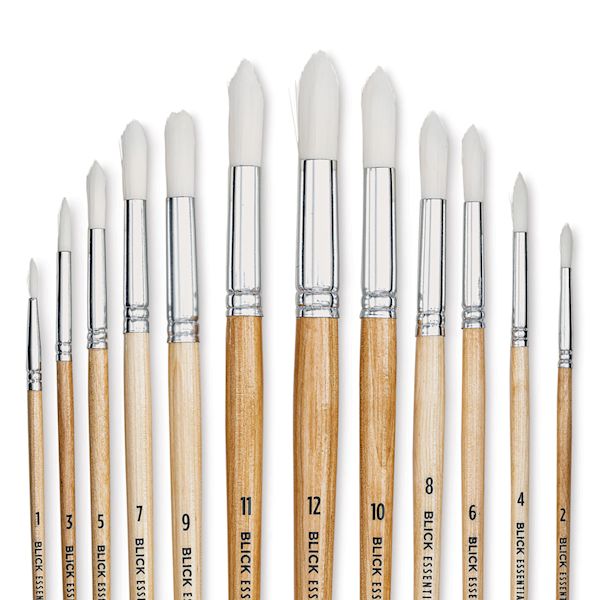 blick Blick Essentials White Nylon Value Brush Sets