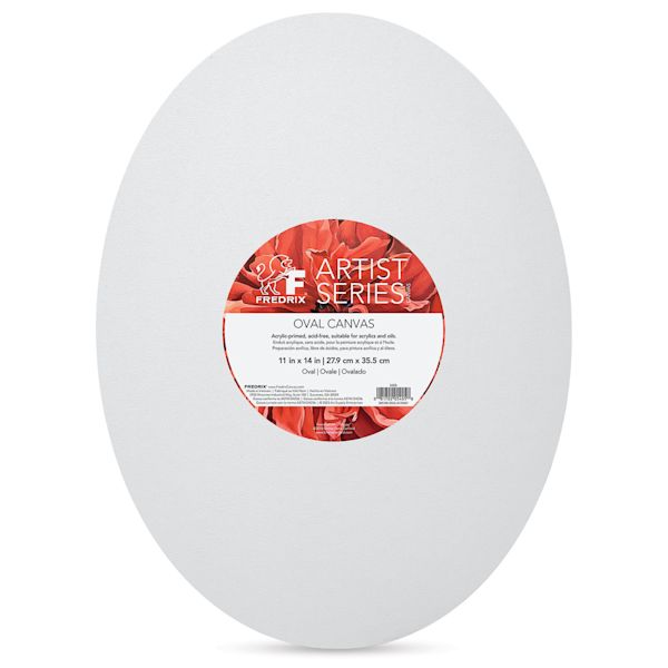 blick Fredrix Profile Cotton Canvas - 11" x 14" Oval
